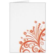 Abstract Floral Greeting Card