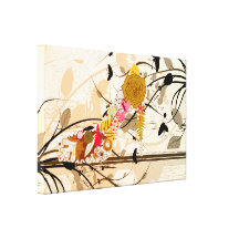 Abstract Floral Shoe Wrapped Canvas Gallery Wrap Canvas