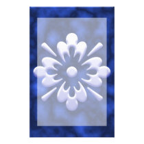 Abstract Flower stationery