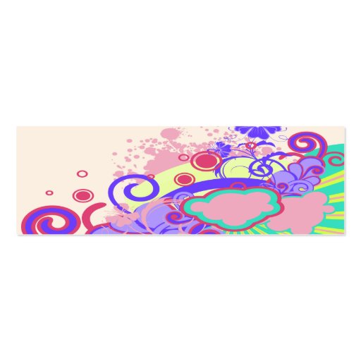 abstract flowers in the sky notebook-01 business card