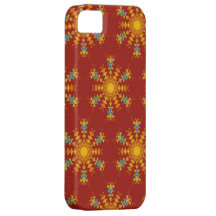 Abstract flowers pattern iPhone 5 covers