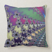 Abstract Fractal Pastel Grunge Cotton Pillow pillows