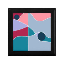 Abstract Fun Trinket Box