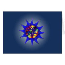 Abstract Glow Winter Solstice Card