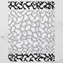 Abstract Graphic Pattern Black and White. Flyer