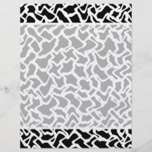 Abstract Graphic Pattern Black and White. Full Color Flyer