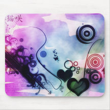 Abstract Heart Mousepads