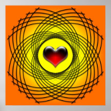 Abstract Heart Poster