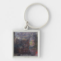 Abstract Landscape of Potosi Bolivia 30.3x23.6 Key Chains