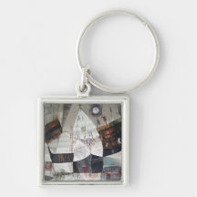 Abstract Landscape of Potosi Bolivia 30.6x22 Keychain