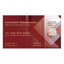 Abstract Marketing Sales w/ Logo Business Cards