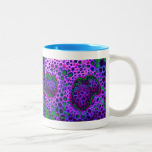 abstract microscope coffee mug