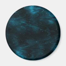 Abstract Nebula Texture - Blue Fridge Magnets