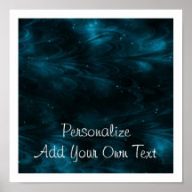 Abstract Nebula Texture - Blue Print