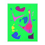 Abstract Painting Happiness Good Luck Joy 110 Stretched Canvas Prints