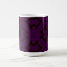 Abstract Pattern purple and black Mugs