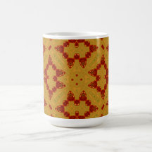 Abstract Pattern yellow and red Mug