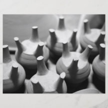 Abstract pottery flyer design