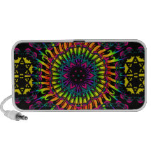 Abstract / Psychedelic Spiral Vortex iPhone Speaker
