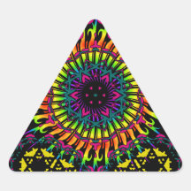 Abstract / Psychedelic Spiral Vortex Stickers