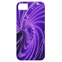 Abstract Purple Neon Flower iPhone 5 Case