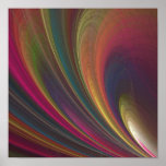 Abstract Rainbow Swirl Canvas Print