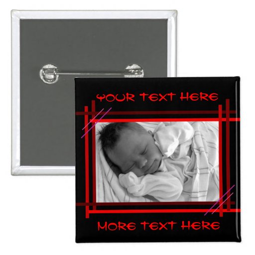 Abstract red and black Frame Button