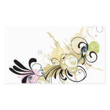 Abstract rose Profile Card Business Card