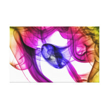 Abstract Smoke Art Photography Stretched Canvas Prints