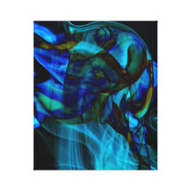 Abstract Smoke Art Photography Gallery Wrap Canvas