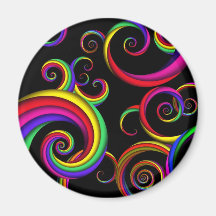 Abstract - Spirals - Inside a clown Magnets