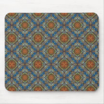 Abstract Stained Glass Window Kaliedscope Mousepad