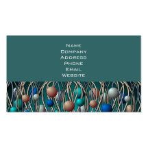 Abstract String Theory Art Business Card