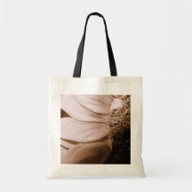 Abstract sunflower tote canvas bag