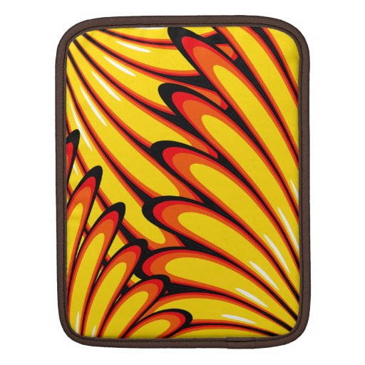 abstract sunflowers ipad sleeves