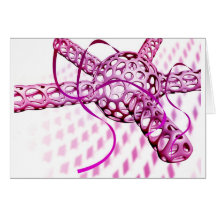 Abstract technology greeting cards