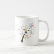 Abstract Tree Coffee Mugs