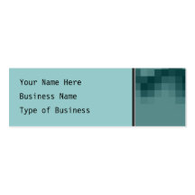 Abstract Wave of Squares Design in Green. Business Card