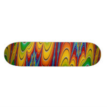 Abstract Web fractal Skate Board