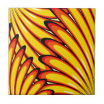 abstract yellow sunflowers  tile