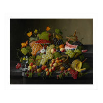 Abundant Fruit, 1858 (oil on canvas) posters