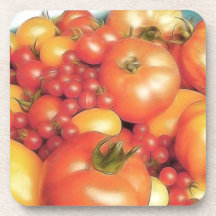 Abundant Harvest - Heirloom Tomatoes Beverage Coasters
