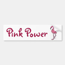 AC- Pink Power Bumper Sticker