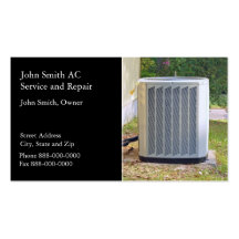 AC Service and Repair Business Card