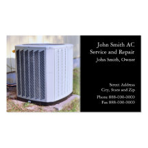 AC Service and Repair Business Card