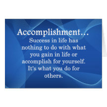Accomplish Greeting Card