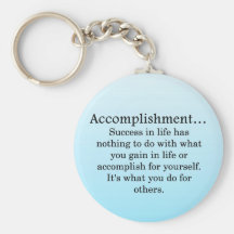 Accomplishment Keychain