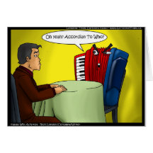 Accordion To Who Funny Gifts Tees & Cards