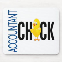 Accountant Chick Mouse Pad