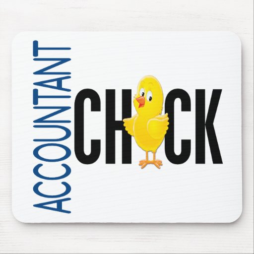 Accountant Chick Mouse Pad